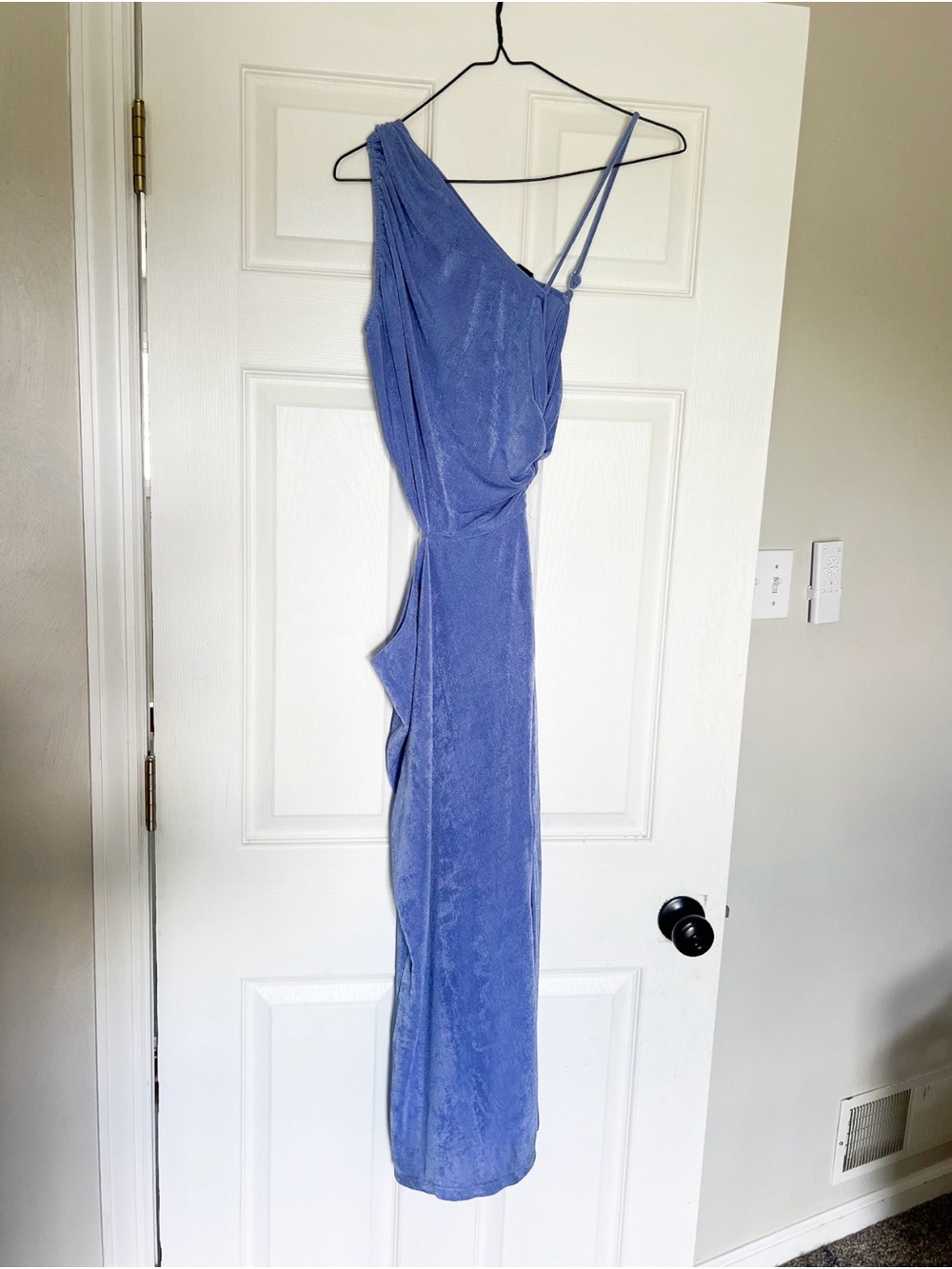 Hello Molly Periwinkle One-Shoulder Evening Gown NWT Size 6